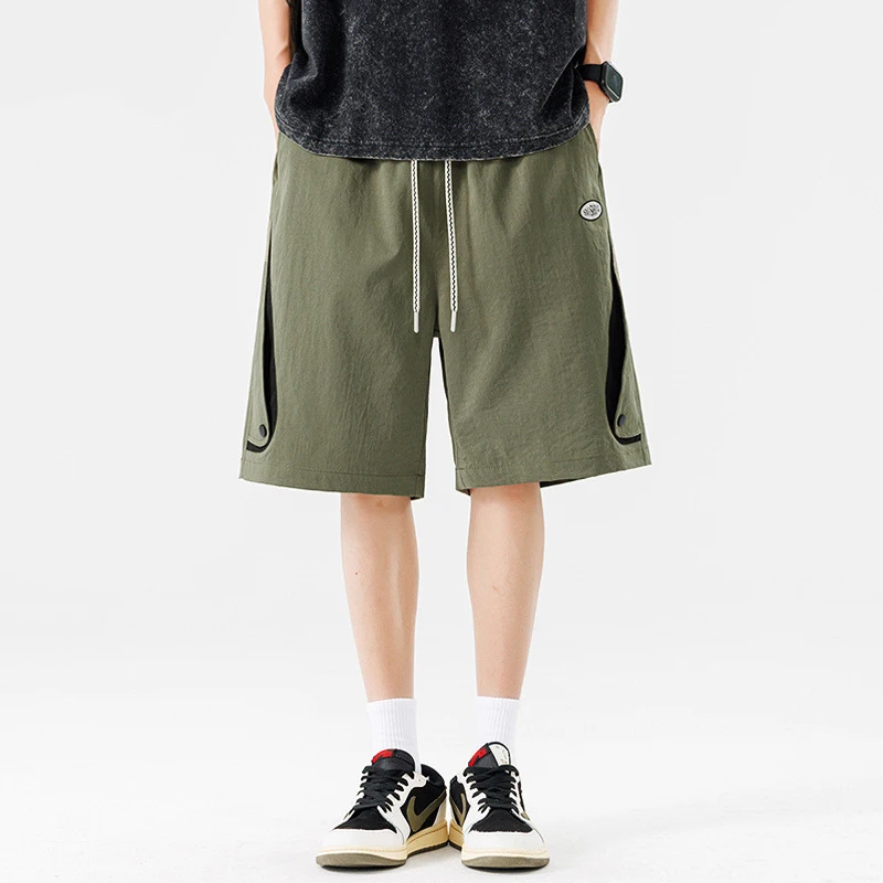 8XL Plus Size Cargo Shorts Men Summer Shorts Fashion Casual Pocket Patchwork Design Short Pants Elastic Waist Male Big Size 8XL