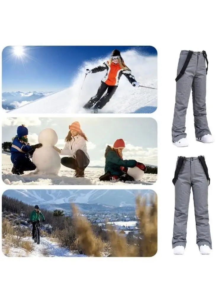 

652F Unisex Ski Pants for Women Men Outdoors Sport, Hiking, Snowboarding, Skiing