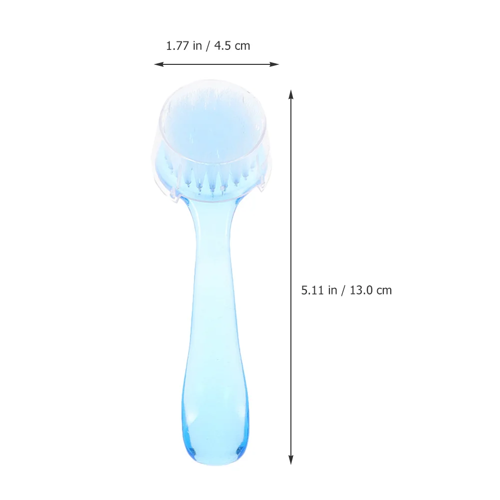 

4 шт., ручная щетка для ногтей, прочная пластиковая нейлоновая щетина, очиститель для ногтей, маникюрный инструмент, щетка для очищения лица, портативная для дома