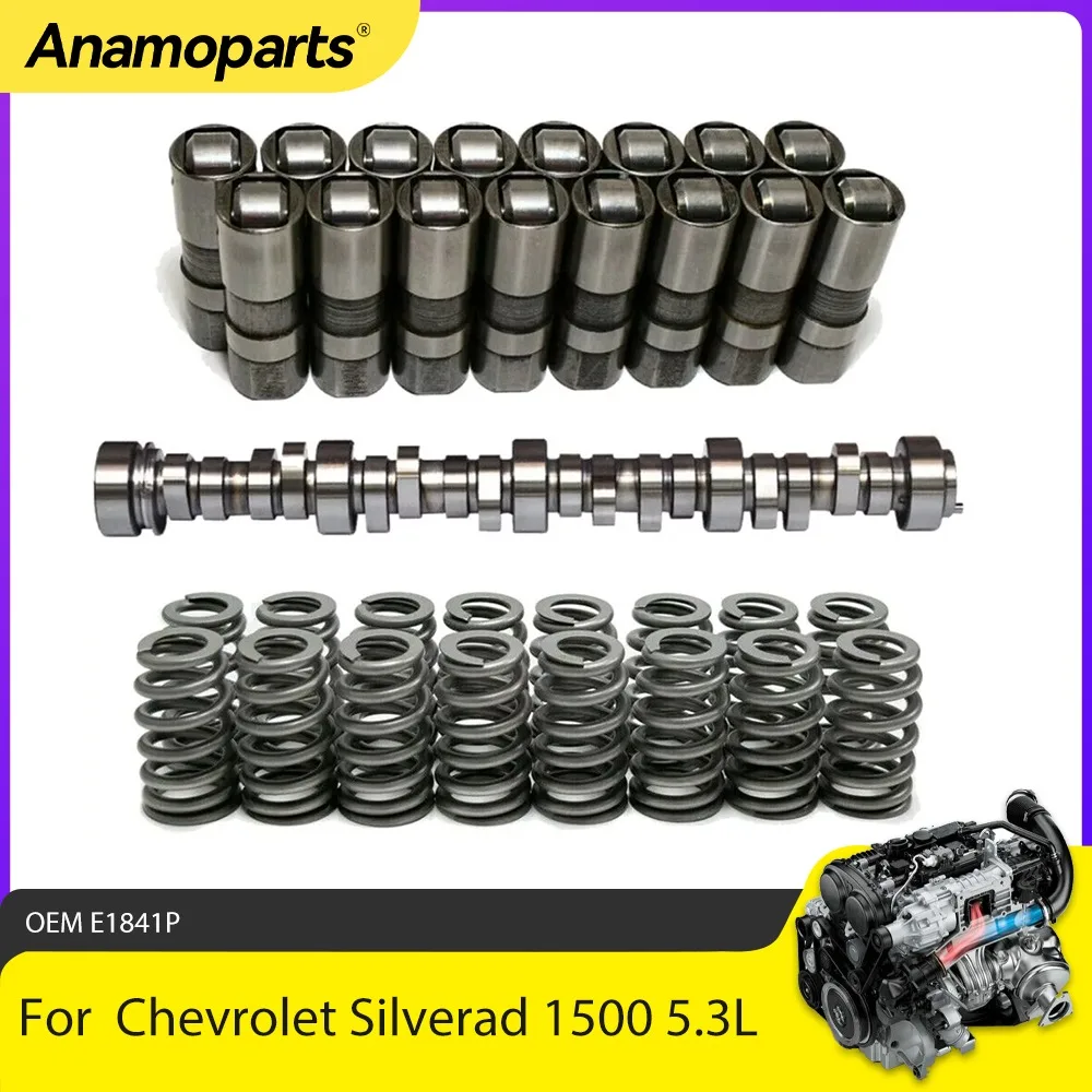 Camshaft Kit With Valve Springs & Valve Seals Fit 4.8 5.3 5.7 6.0 6.2L For Chevrolet Silverado GMC Sierra 4.8 5.3 5.7 6.0 6.2L