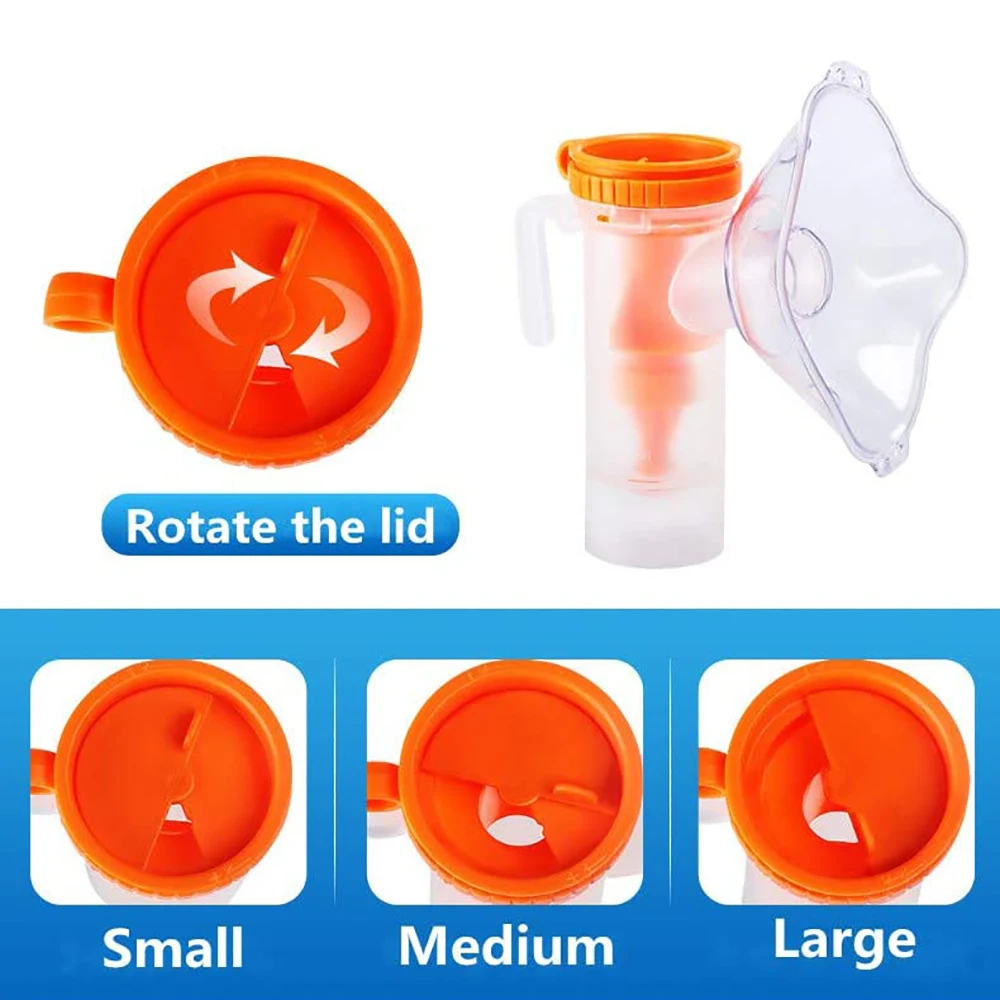 Disposable Nebulizer Mask, Full Set of Replacement Kits with Mask and Mouthpiece, for Home Use and Travel