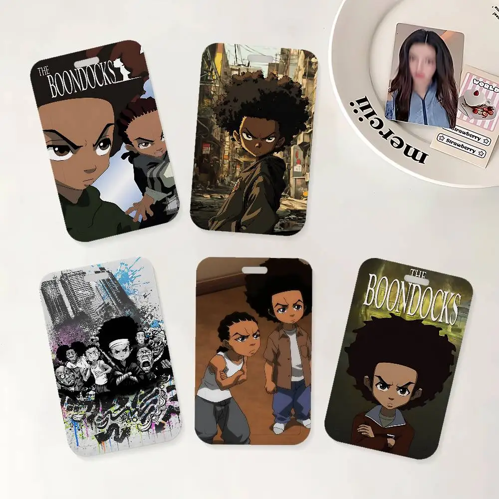 

Держатель для удостоверений личности в стиле аниме The B-Boondocks с ремешком на шею для офиса, школы, для именных карт и удостоверений