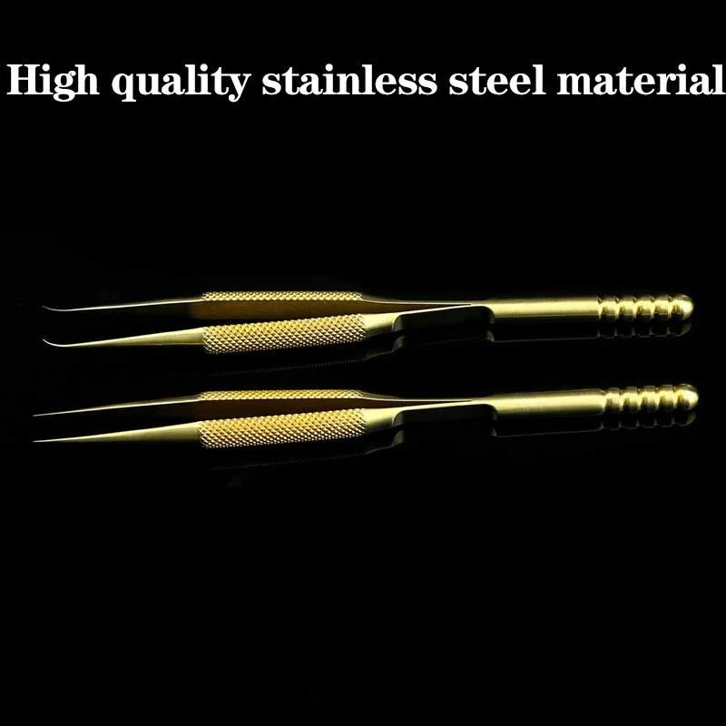 携帯電話修理指紋フライングワイヤーピンセットチタン合金 0.15 ミリメートル細い尖ったピンセット拡張および硬化