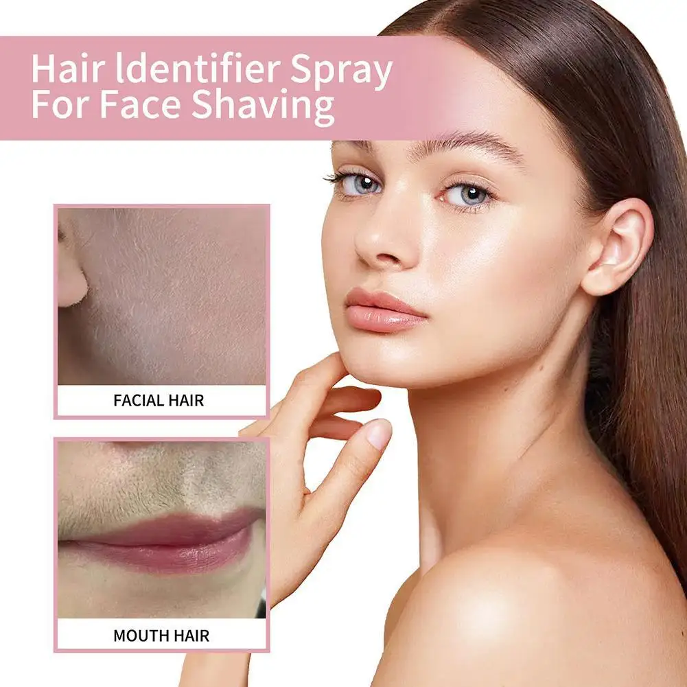 Hair Identification Spray For Face Shaving Painless Hair Remover Armpit Woman Hair Identifier Spray Facial Hair Removal