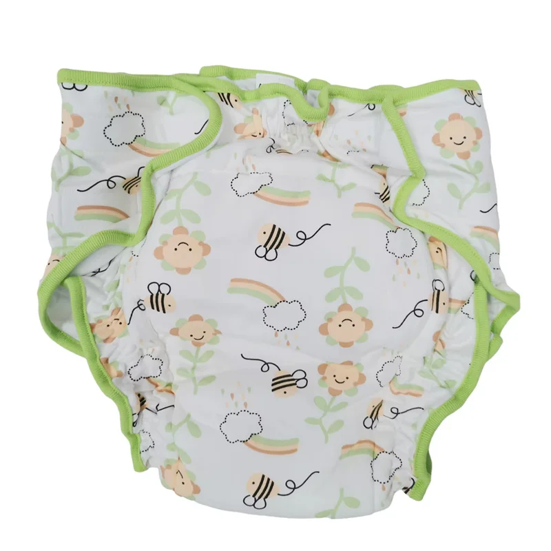 Plus Size ABDL Adult Printed Cotton Briefs /Cloth Diaper With Padding Inside/DDLG Training Pant/Washable Adult Training Panties