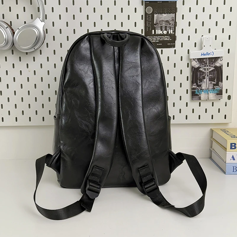 Leather Work Rucksack Mens - Mochila de cuero sintético para mujer