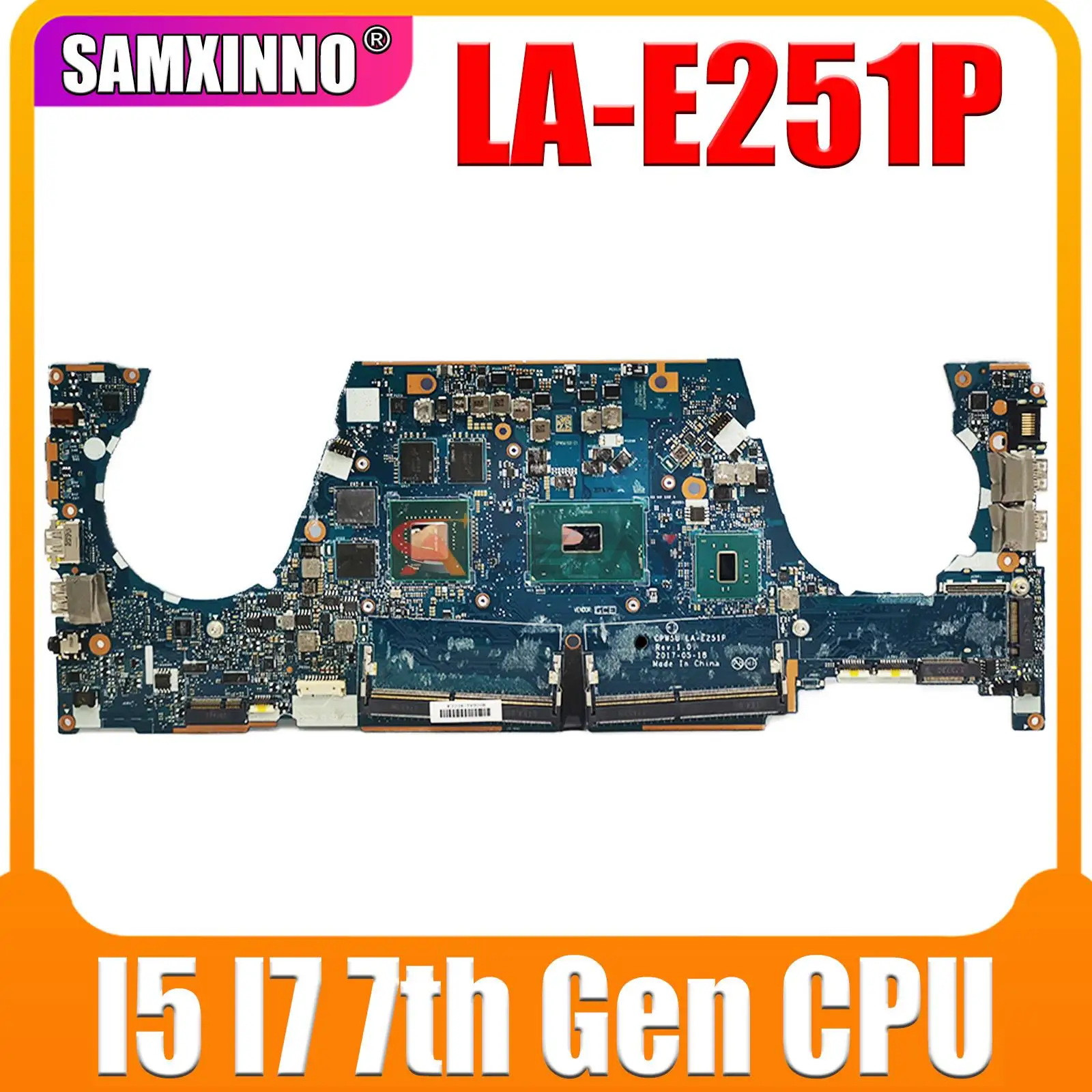 

Материнская плата для ноутбука HP ZBook Studio 15 G4 LA-E251P с процессором i7-7700HQ M1000M-V2G, материнская плата с графическим процессором, 100% протестировано, ОК, Zbook