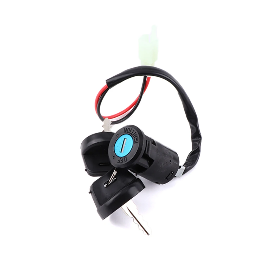 

Moped Ignition Key Switch 2 Wire for ATV Dirt Bike Accessory Electric Motorcycle Go-Kart On/Off Tool Durable