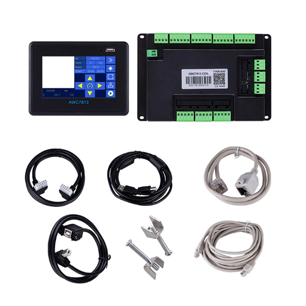 Système de contrôle laser CO2 à écran tactile Trocen, machine de gravure et de découpe laser CO2, AWC7813, remplace AWC708S TL3120, nouveau