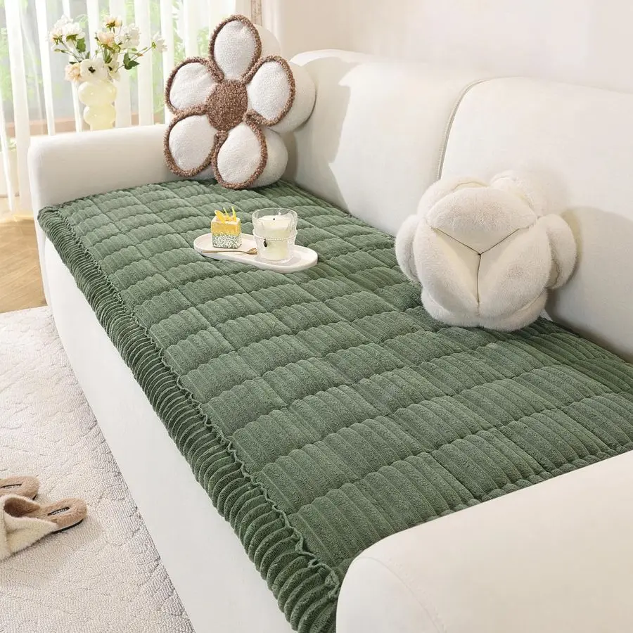 

Чехол для собак, моющийся, для дивана, мягкий пушистый чехол для углового дивана L-образной формы, толстый защитный чехол для дивана, подходящий для домашних животных