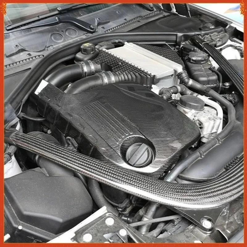 

For BMW M3 F80 M4 F82 Real Dry Carbon Fiber Engine Hood Cover S55 MPower compartment Forged Body Kits Modification Accessories