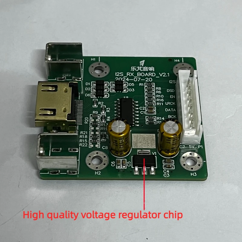 Плата приемника HDMI в I2S Дифференциальный декодер ЦАП преобразования сигналов I2S