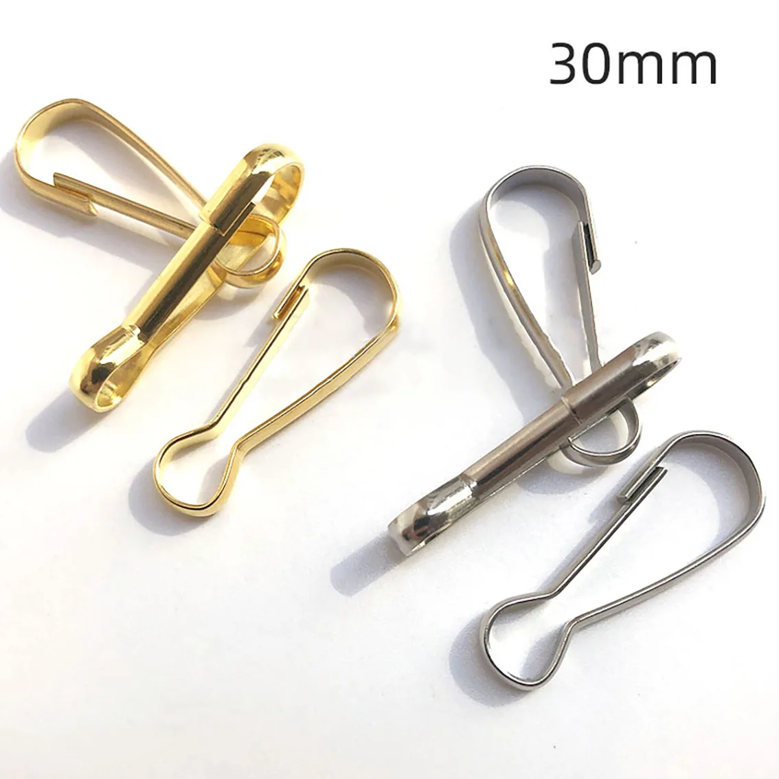 Iron Lanyard Snap Clip Hooks 13.5/16/20/25/30/32/34/40/42/50mm Spring Buckle For Keychain Keyring DIY Jewelry Accessory