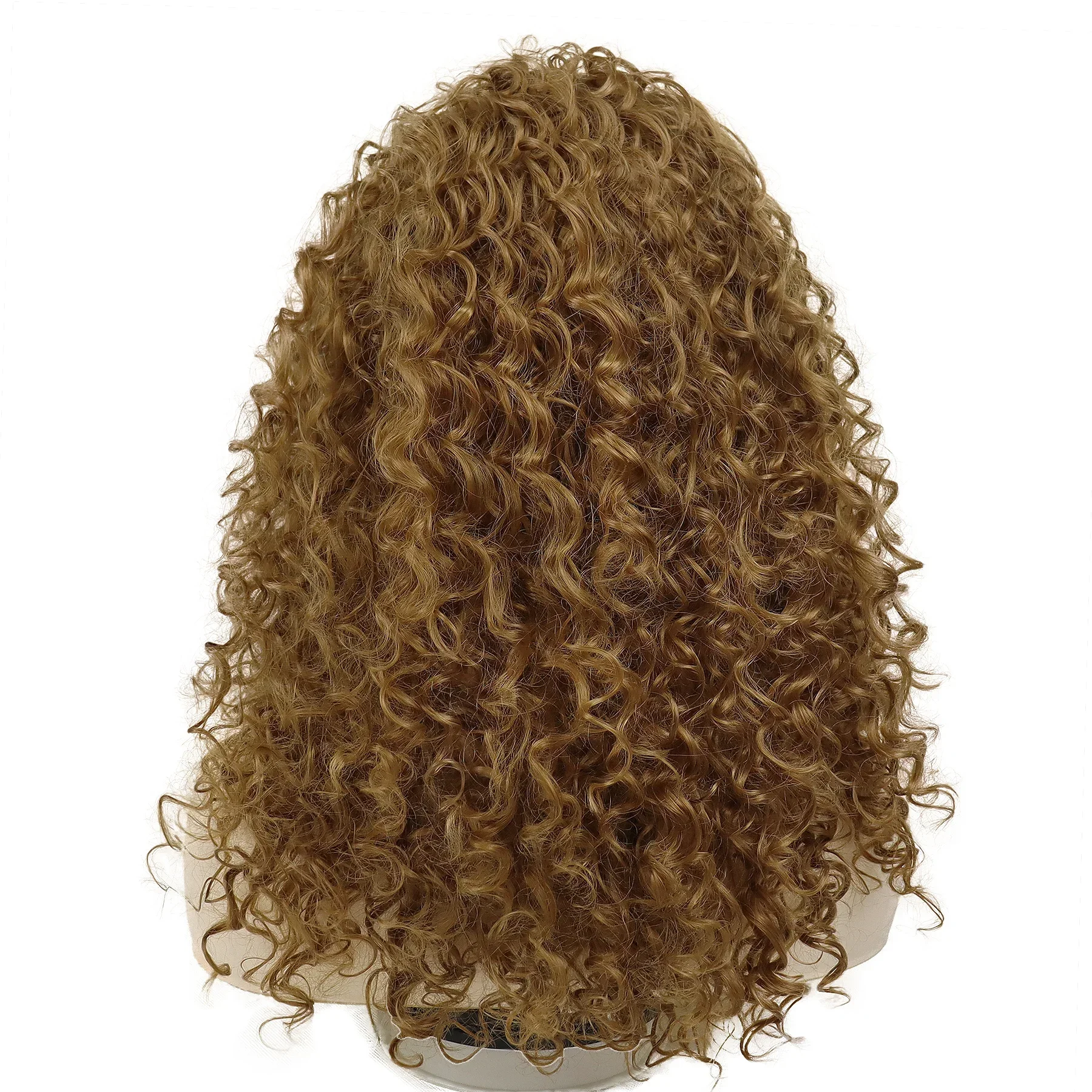 GNIMEGIL Synthetic Ginger Color Wig Long Curly Wigs for Women Soft Thick Wig Deep Wave Afro Wig Female Hair Wig Costume Party