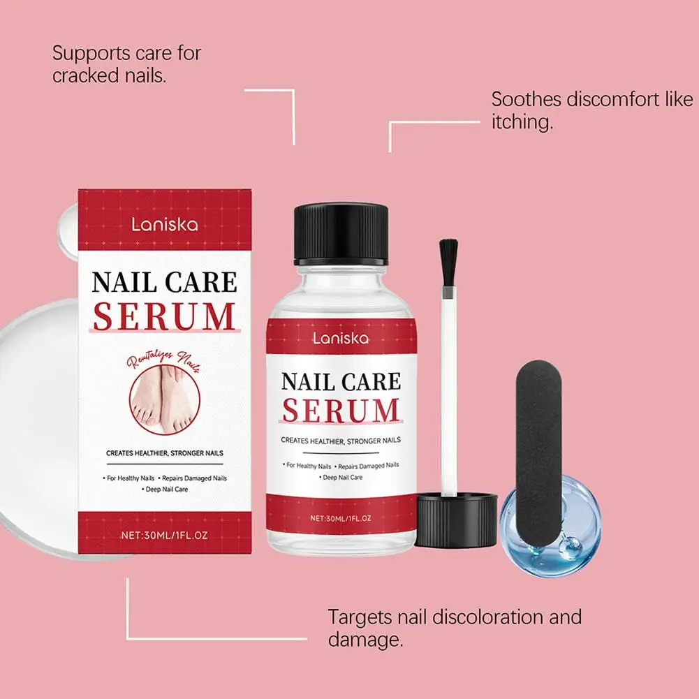 Laniska essência para cuidados com as unhas com ingredientes suaves, brilho, hidratante, superfície das unhas, essência diária para cuidados com as unhas, arte em unhas