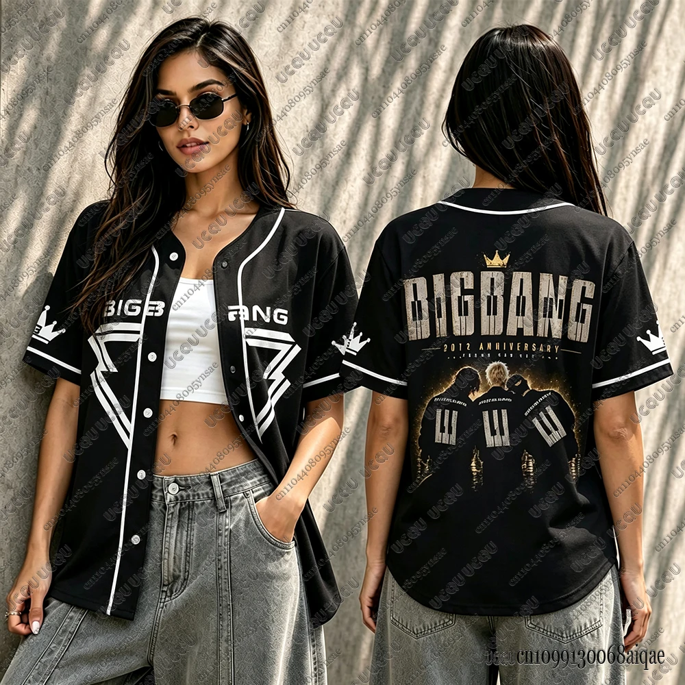 Koreanische Kpop 2026 World Tour Baseball-Trikots für Frauen Big Bang 20. Jubiläum Mesh-Sport-Baseball-Trikots Y2K Konzert-Trikot – Detail 5