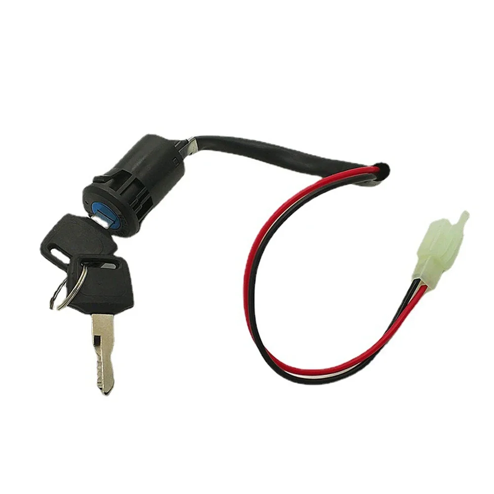 1set Electric Bike Scooter Tricycle Ignition Key Switch 2 Wire Position Lock And Key Electric Motorcycle Practical Accessories