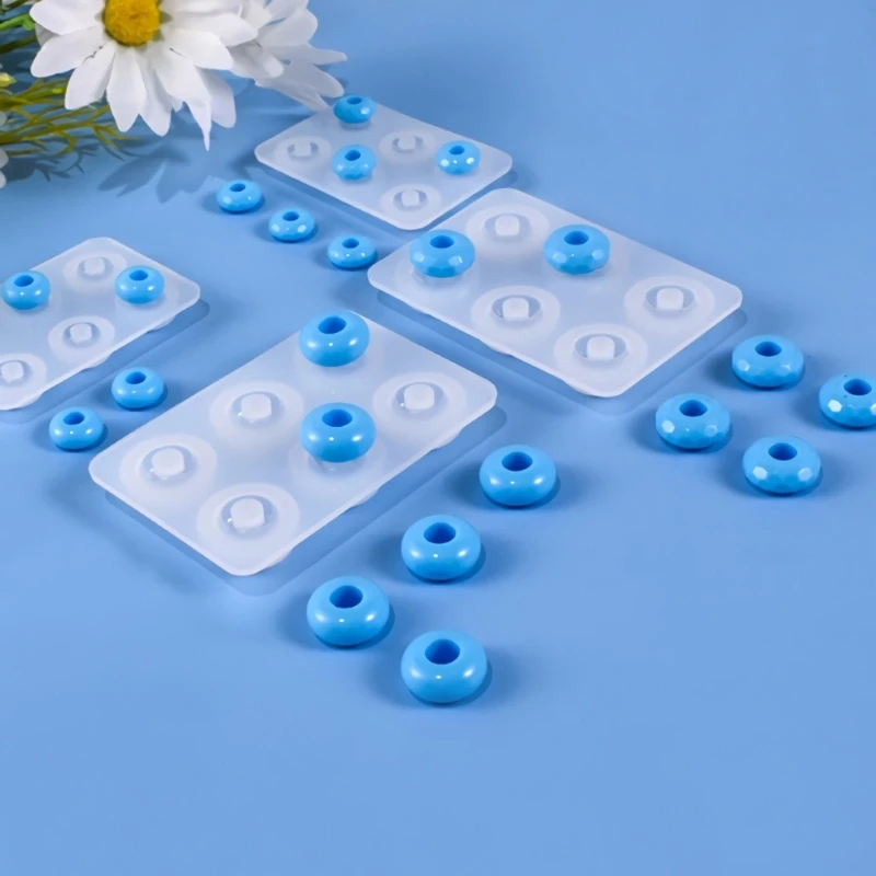 Resin Beads Molds with Hole Silicone Resin Epoxy Molds for Cabochon