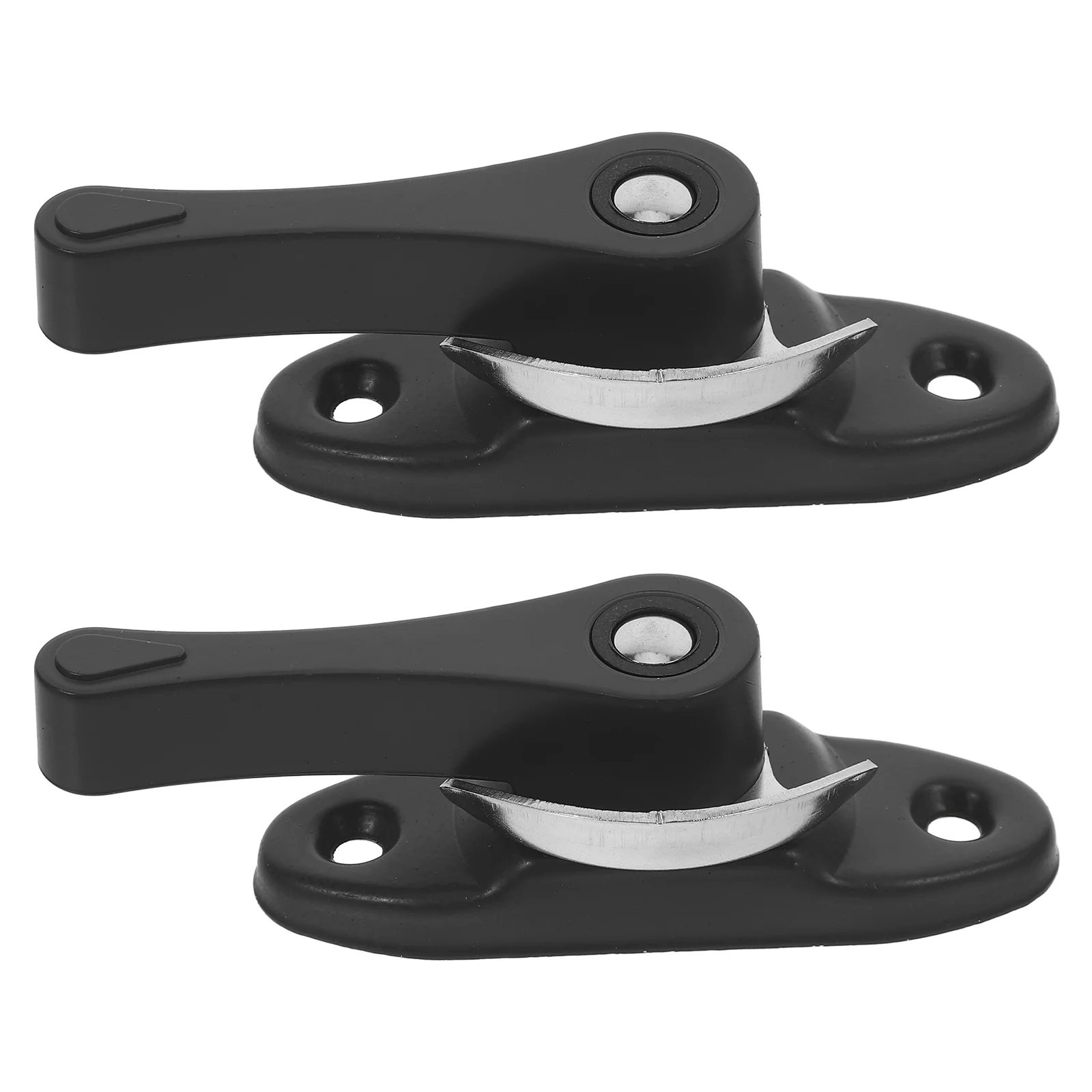 2 Sets Door and Window Locks for Horizontal Sliding Windows Latch Replacement Aluminum Alloy Stoppers Vertical