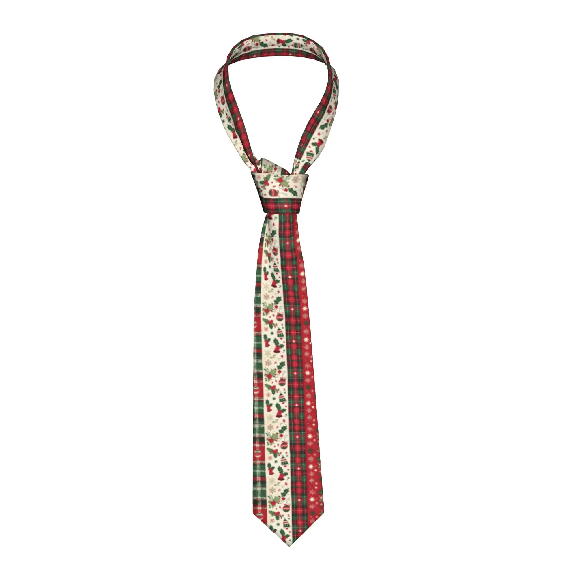 Christmas  Deer Trees Snowflakes Men Women Neckties 8 cm Neck Tie for Men Suits Accessories Cravat Wedding Accessories  Office