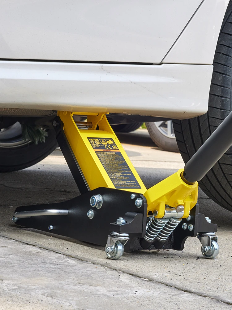SucceBuy Auto Jack 1.5-3T Vloer Jack Aluminium & Staal Racing Jack W/Enkele Zuigers Quick Lift pomp Band Veranderen Lifting Reparatie Tool - afbeelding 2