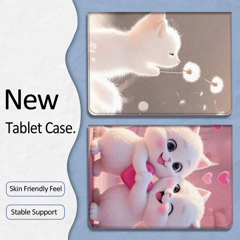 

Cartoon Cute Cat Bear Gift For Xiaoxin Lenovo Tab P12 Extreme Legion Y900 Idea Pro GT 12.1 2025 Foldable Tablet Case