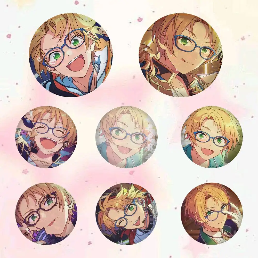 Makoto Yuuki Anime Figure Badges Button Round Creative Pin Brooch Badge Bag Decor Accessories Fans Collect Friends Gifts