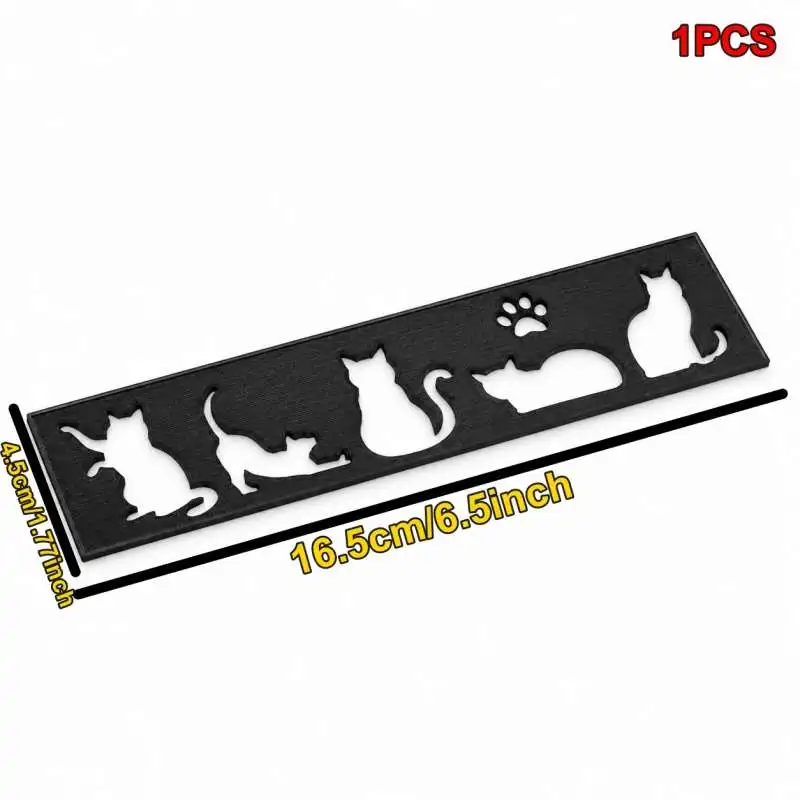 Cat Doodle Template Bookmark Art Stencil Book Mark Reading Page Marker Craft Supply