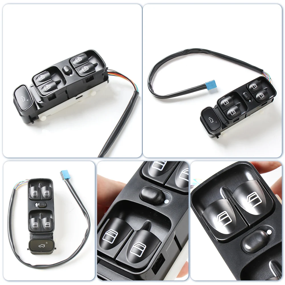 Для Mercedes Benz CLK W209 Class 2003-2009 электрический переключатель управления стеклоподъемником в сборе-левый передний 2098203410 Для Mercedes Benz CLK W209 Class 2003-2009 электрический переключатель управления стеклоподъемником в сборе-левый передний 2098203410