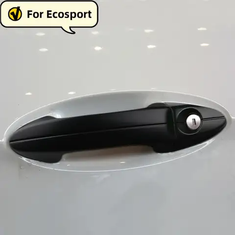 ABS Door Handle Cover Sticker Trim For Ford Ecosport 2013 2014 2015 2016 2017 2018 2019 Fiesta 2009 - 2013 Car 8pcs Accessories 10 best sales ford fiesta 2019 accessories - №2