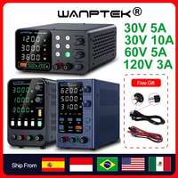 Wanptek 30V 5A 10A 60V 5A 120V 3A DC Power Supply Adjustable Digit Display memory function Lab Power Supplies Voltage Regulator