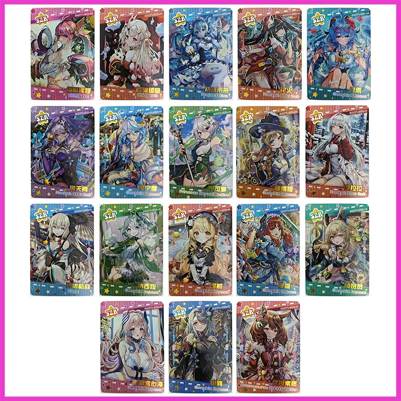 

Anime Goddess Story Rare SZR Refraction Card Shenhe Sangonomiya Kokomi Nilou Toys for boys Collectible Card Birthday Present