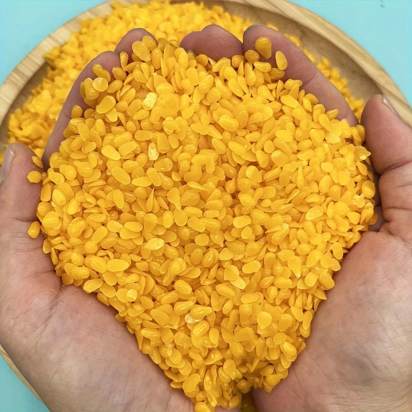 100g Pure Yellow White Beeswax Granules DIY Candle Making Supplies Waxing Candle Wick Raw Material Handmade Gift Material