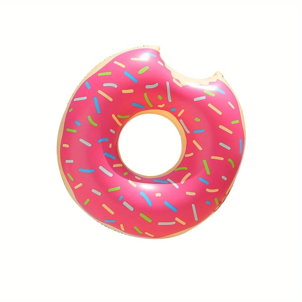 

The new children's donut swimming ring thickened pvc inflatable donut is suitable for children aged 3-15 copy