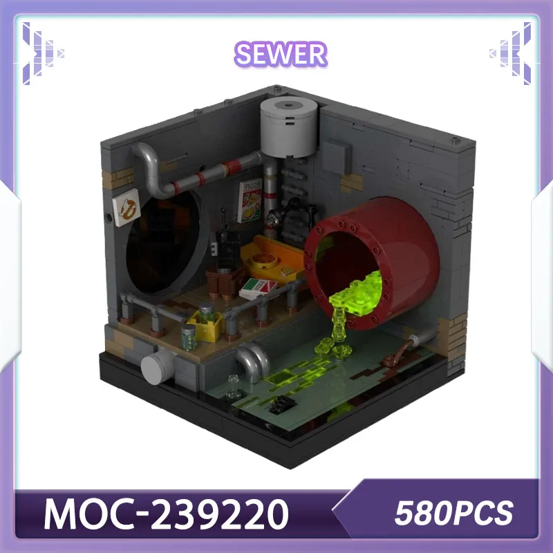 

Building blocks set Anime Lair Sewer MOC-239220 adults bricks Decoration Christmas gift