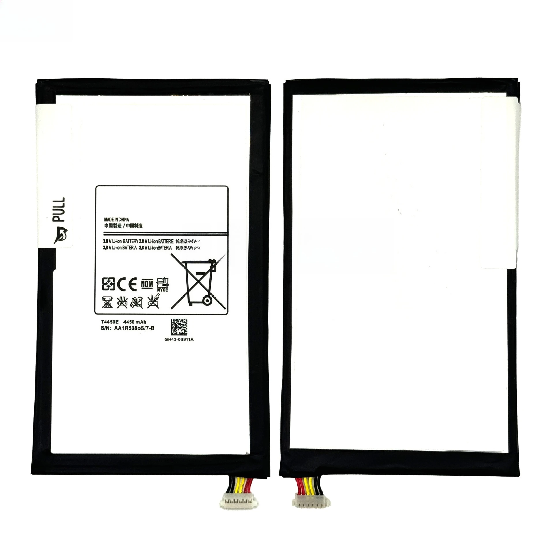 T4450E 4450mAh Battery for Samsung Galaxy Tab3 8.0 SM-T310 T311 T315 T4450E/C Tablet Battery