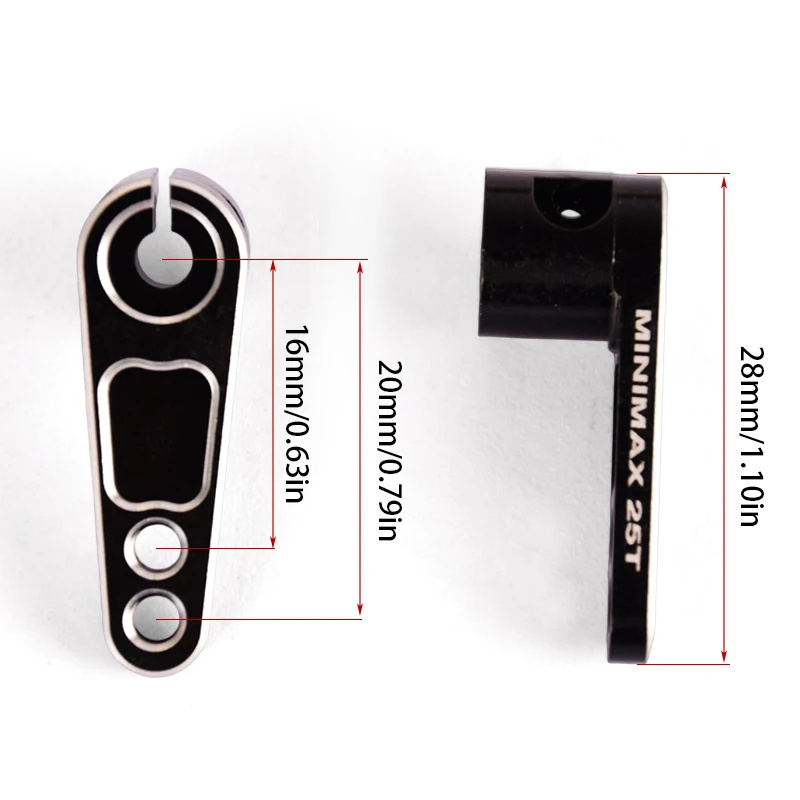 

Металлический усиленный рулевой рычаг для радиоуправляемого автомобиля 1/10 | 25 т сервопривод | Подходит для Traxxas Trx-4, Xmaxx и других внедорожных/дрифтовых/скелелазных транспортных средств.