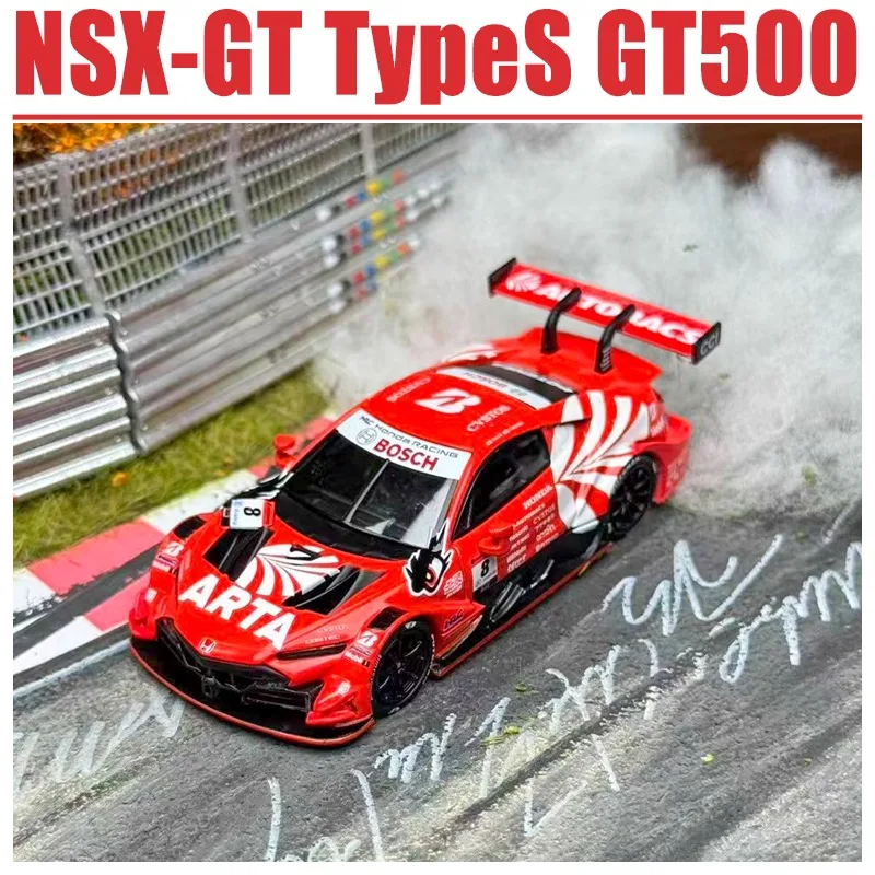 MINIGT 1/64 NSX-GT TypeS GT500 Metalowy Model Auta Zabawka Odlewany z Metalu Prezent dla Chłopca