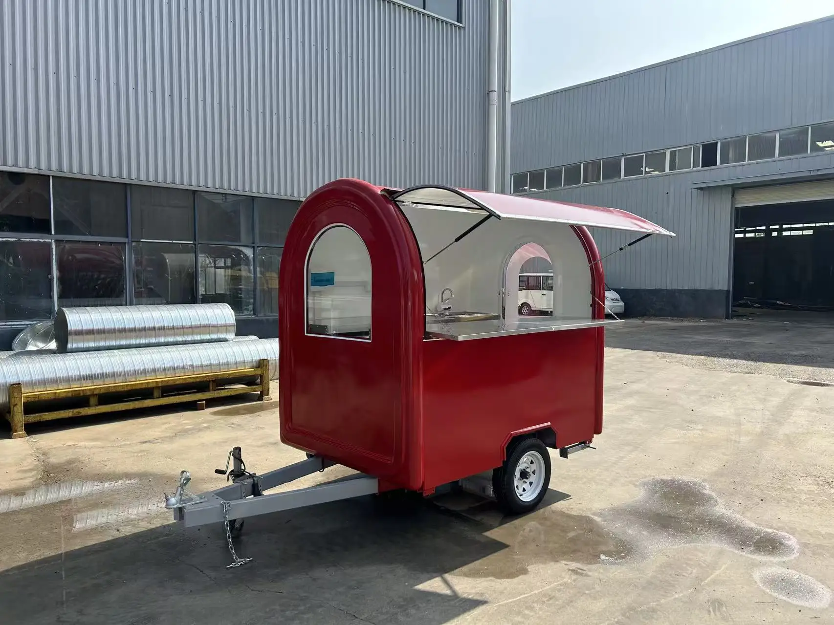 

Самый популярный в 2026 году моторизованный мобильный фудтрак-мотоцикл 230 см для продажи сладостей