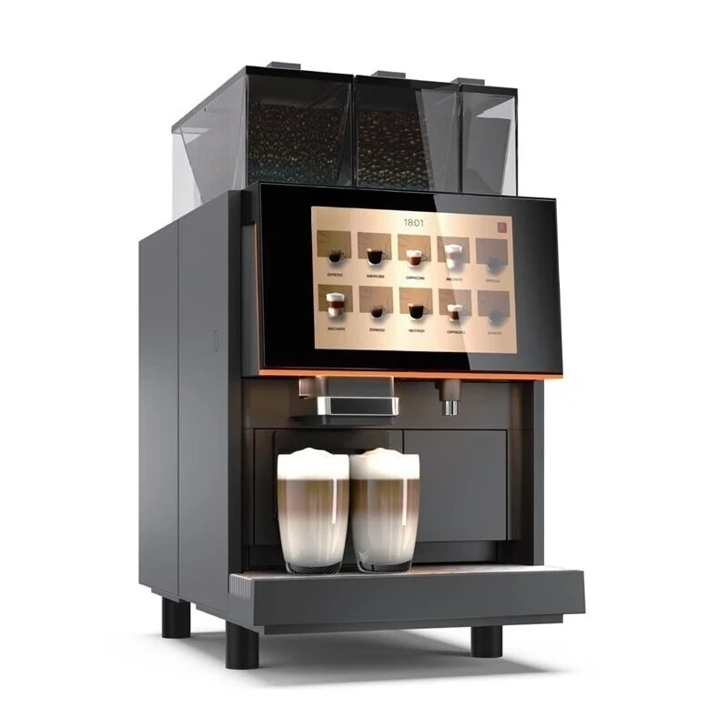 Vollautomatische italienische Büro-Kaffeemaschine für den gewerblichen Gebrauch, doppeltes Sojabohnenfach