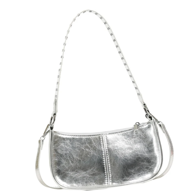 Bolso mujer, bolso hombro estilo coreano, bolso axila Color bolso cruzado cuero PU, bolso axila