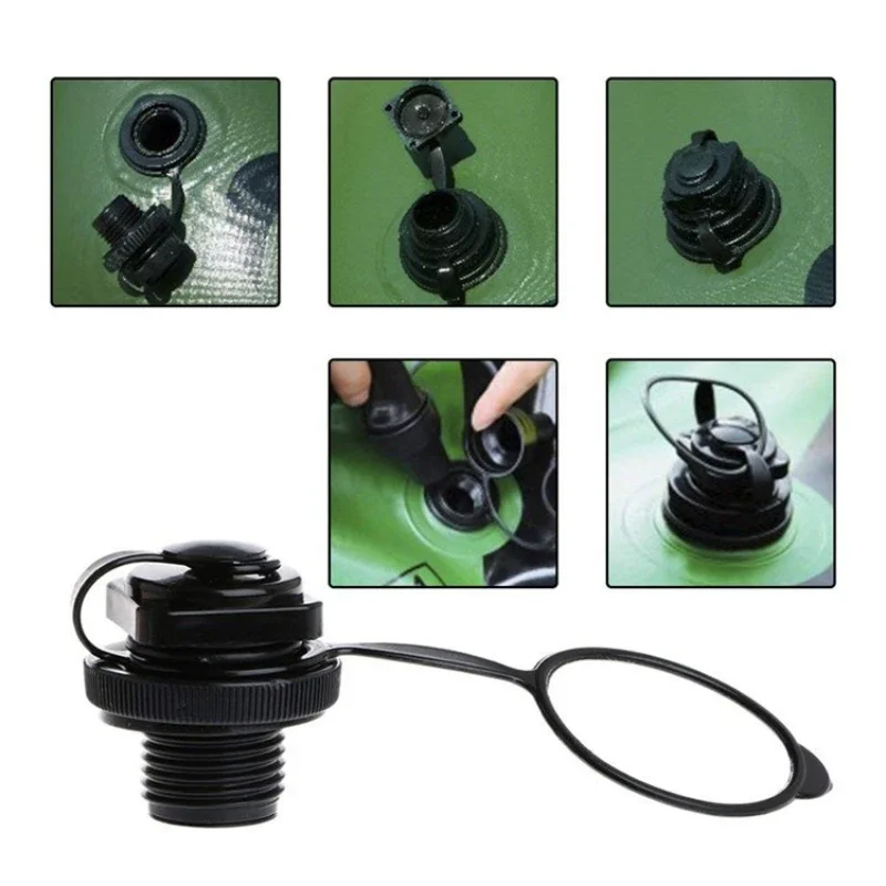 1PC TPU Boston Nozzle Octagonal Valve Inflatable Boat 2 in 1 Valve Screw Air Nozzle without Bottom Seat PVC Kayak Accessories