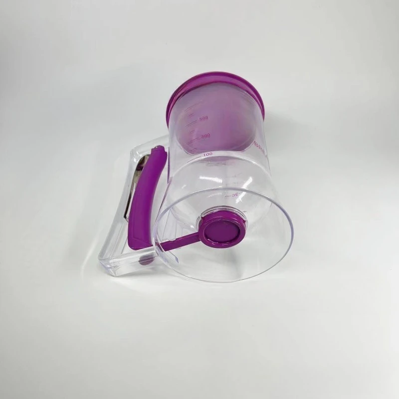 Handheld Batter Dispenser Leakproof Cupcake Funnel with Scale & Non-Drip Spout, BPA-Free Baking Tool