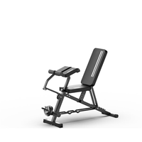 Home GYM Indoor Sit Up Fitness Equipment Weightlifting Bed Multi-Function Adjustable Weight Bench Push Barbell Bed