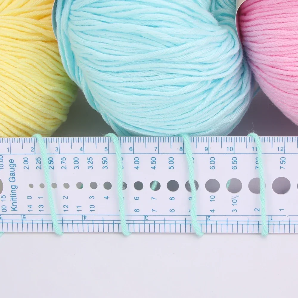 50g 100% Organic Cotton Yarn for Knitting Crocheting Crafts Hand Woven Sweater Yarn Cotton Yarn Threads Hand Knitted DIY Scarves