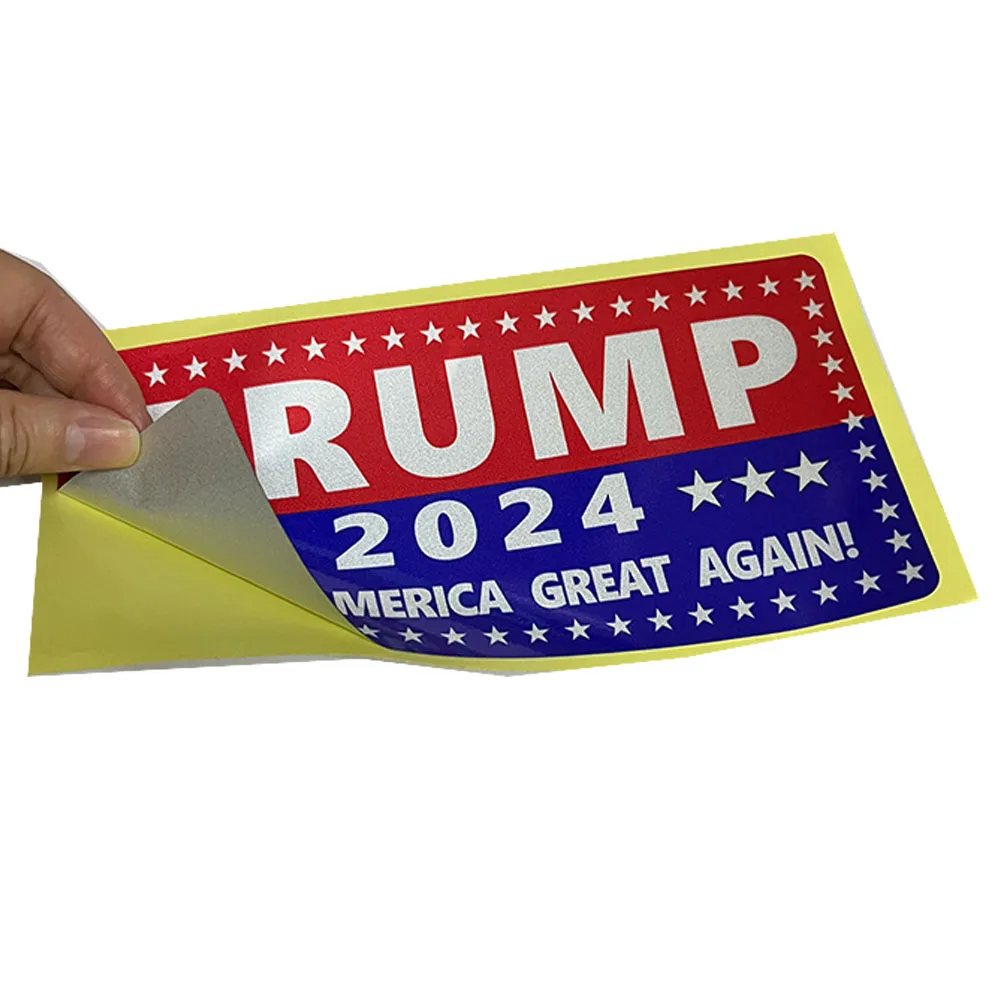 Imagem -06 - Big Trump Letters Adesivos para Carro Decalque Bumper Tornar a América Grande Novamente 2024 em x em Pacote de 10