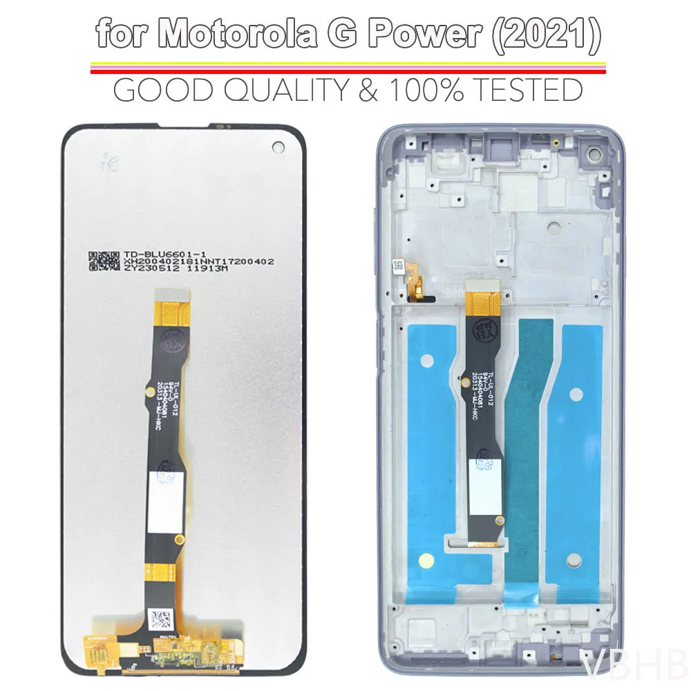 High Quality LCD Touch Digitizer Screen Assembly For Motorola Moto G Power 2021 XT2117 Mobile Display Replacement Spare Parts