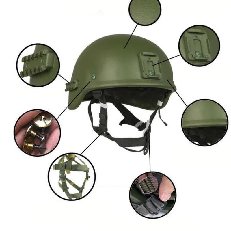 Réplica del casco táctico ruso Ratnik 6B47 Srmor, cascos de choque de caza, Material de polímero alto, entrenamiento