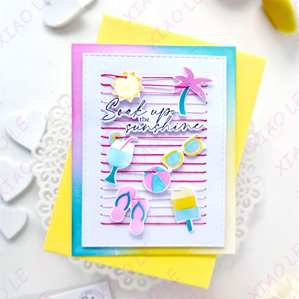 Pink Fresh 2025 May Garden Medley Metal Cutting Dies Hot Foil Silicone Stamps Stencil for Scrapbooking Album Decoration Craft