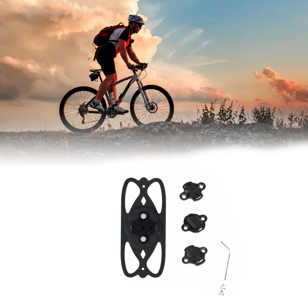 

Shockproof Bike Phone Holder Black Easy Installation Bicycle Computer Mount for Wahoo/Garmin/Bryton Computer Mount Systems